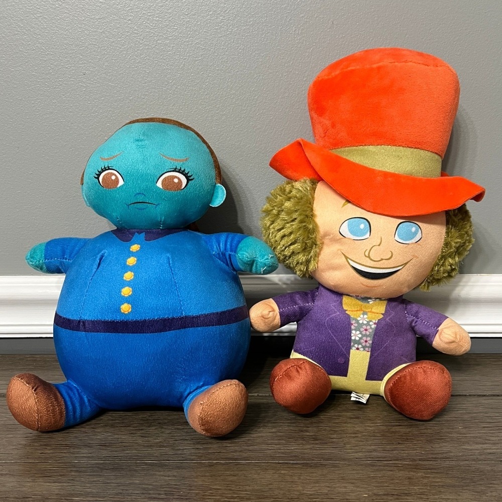 Willy Wonka Chocolate Factory Violet‎ & Wonka Plush Set